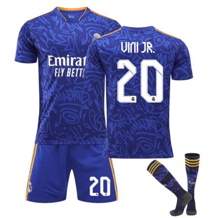 Barn / Voksen 21 22 VM Real Madrid Fotballtrøye Sett Modric-10 28# UINI JR-20 26#