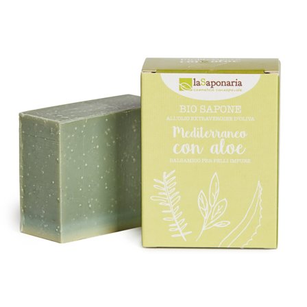 LA SAPONARIA Sapone solido mediterraneo aloe 100g - Sapone