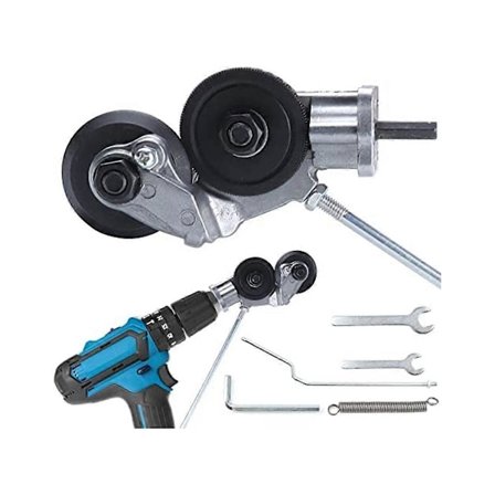 Elektrisk Borplatekutter, Elektrisk Bor Saks Vedlegg Kutter Nibbler og Platekutter