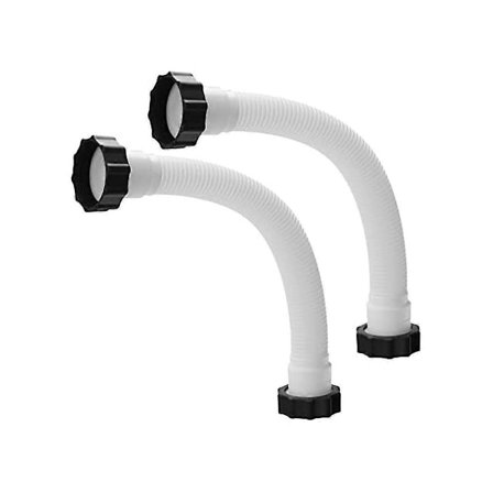 2 stk. Pool Sandfilter Pumpe Slange 40 cm Pool Pumpe Slanger Saltvandspumpe Slanger Til Filterpumper Sandfiltre - På Lager