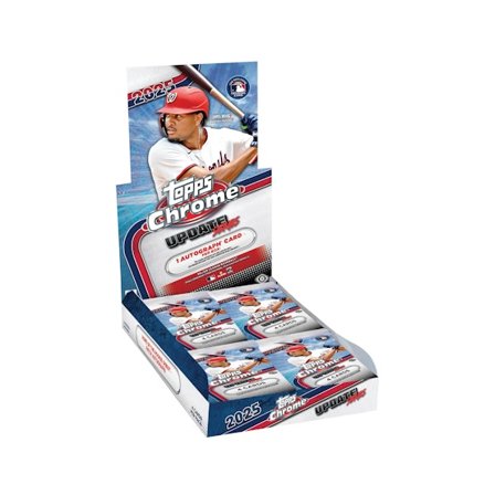 Topps - Preto Trading Cards - Chrome Baseball 2025 Update Series Hobby Box - 20 Packs (80 Cards) @ Hatstore
