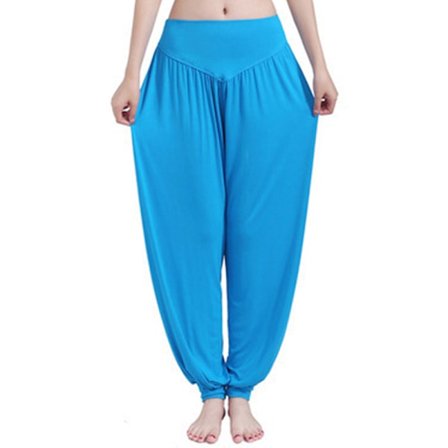 Naisten Harlan Yoga Loose Loose Elastic High Waist Lake blue,L