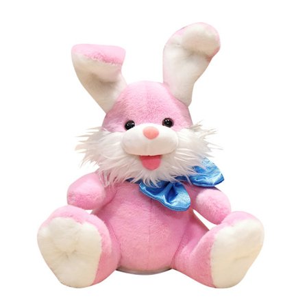 Talende Kanin Plysdyr Kanin Plys kompatibel med Småbørn Gentager Hvad Du