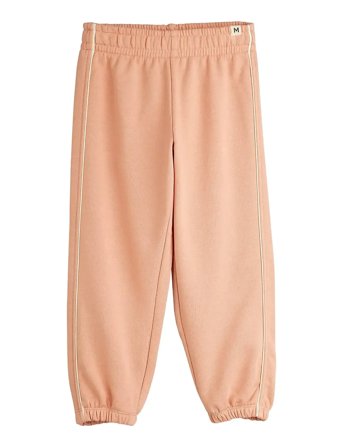 Mini Rodini Plain Piping Sweatpants - Coral - 116/122