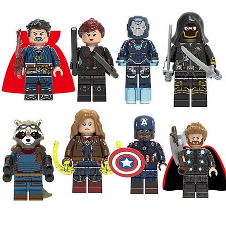 8 Avenger Superhero Assembled Minifigure Applicable To Lego