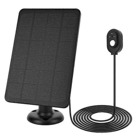 Solpanel för Arlo Pro 4/Ultra 2/Pro 3/Ultra/Pro 5S Övervakningskamera Laddningspanel - Flerfärgad Svart