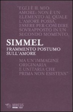 Frammento postumo sull'amore Georg Simmel