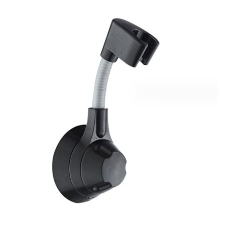 Matt svart handduschhållare, 360° justerbar duschhållare, St