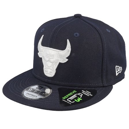New Era - NBA Ble snapback Czapka Z Daszkiem - Chicago Bulls Repreve 9FIFTY Navy/Grey Snapback @ Hatstore