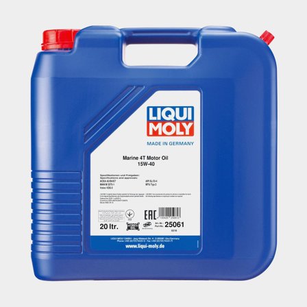 Mineral oil for 4-stroke inboard engines Liqui Moly Marine 4T Motor Oil 15W-40, for petrol & diesel engines, ACEA A3/B4/E7 & API CI-4/SL, 20 litres