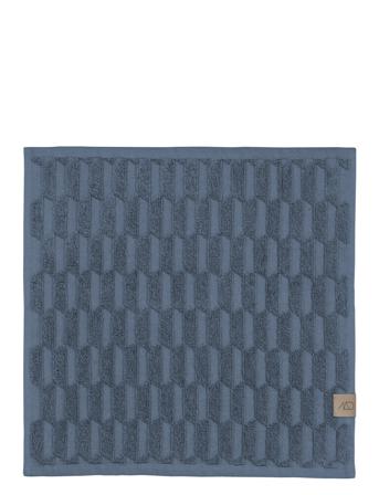 Geo Fingertip Towel, 3Pack Home Textiles Bathroom Textiles Towels & Bath Towels Face Towels Blå Mette Ditmer