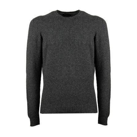 Roberto Collina wollen trui , Grijs , Heren , Maat: XL