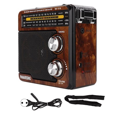 Radio FM AM SW Täysi taajuusalue Kannettava radio Tukee muistikortin tallennuskorttia ja U-levysoitinta EU-pistoke