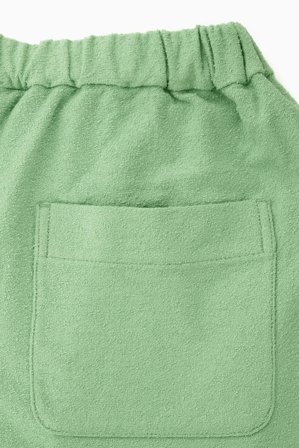 COS Women's Bouclé Shorts in Green