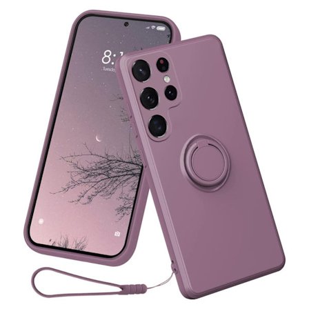 Samsung Galaxy S23 Ultra Skal Med Ringhållare Lila