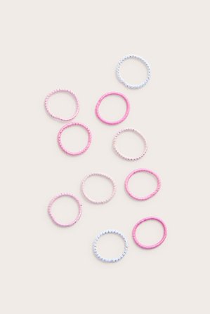 Kappahl | Gumki do włosów, 10-pak Jasnoróżowy ONE SIZE | Jasnoróżowy