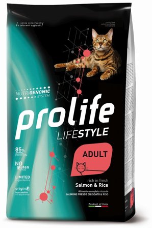 Prolife Cat Life Style Cibo Secco Per Gatti Adulti Salmone E Riso