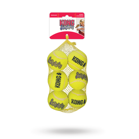 KONG - KONG SqueakAir Balls 6-pack M - Hundleksaker