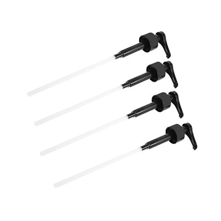 4 stk 1 Liter Dispenser Sirup Pumpe Svart Væske Dispenser For Monin Sirup 10ml Dispenser Pumpe