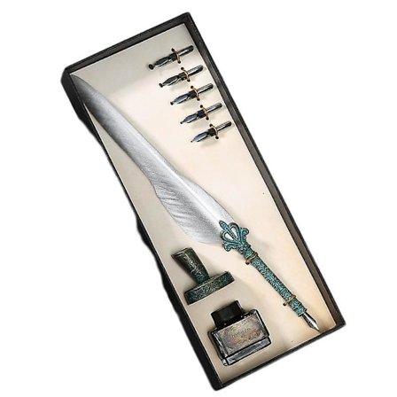 Europeisk Vintage Fjærpenn Sett Gaveeske Harry Potter Fjærpenn Sett Gotisk Kropp Dip Blekkpenn