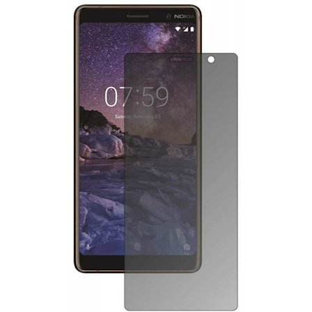 Nokia 7 Plus Privacy Karkaistu lasi 0,26mm 2,5D 9H