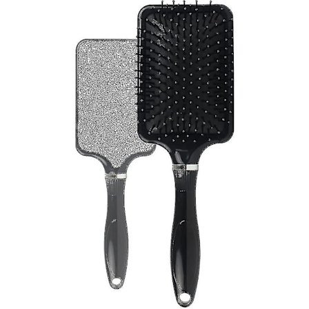 Paddelbørste. Professionel Stor Hårbørste Til Alle Hårtyper. Sort Bling