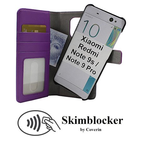 Skimblocker Magnet Wallet Xiaomi Redmi Note 9s / Note 9 Pro