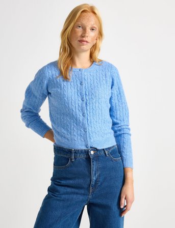 Lindex Cardigan Clarissa - Blue - XXL