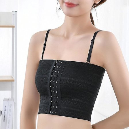 Pige bh Ftm undertøj Brystbinder Transgender bh Hvid XXL