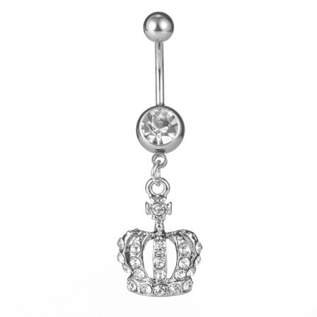 Navelpiercing med ring, mageknapp