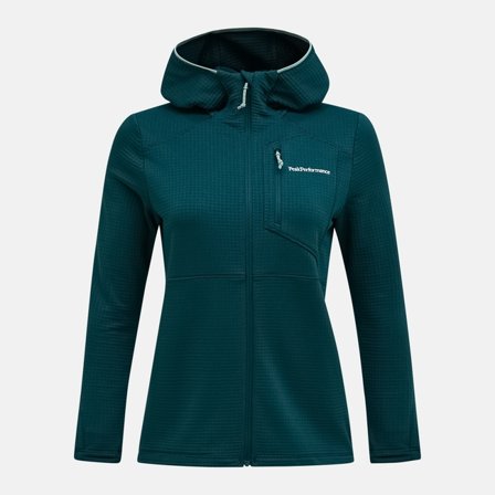 Peak Performance - Trail Polartec Power Grid Zip Hood Femme