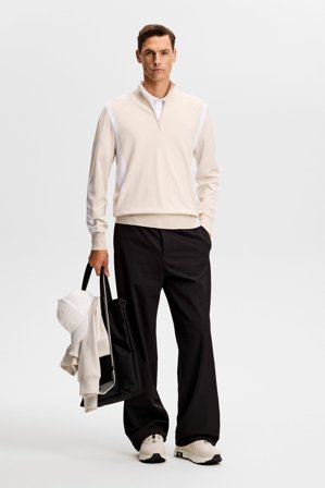 J.Lindeberg - Kendrick Knitted Zip Sweater - Golf - Grey - Men - XL