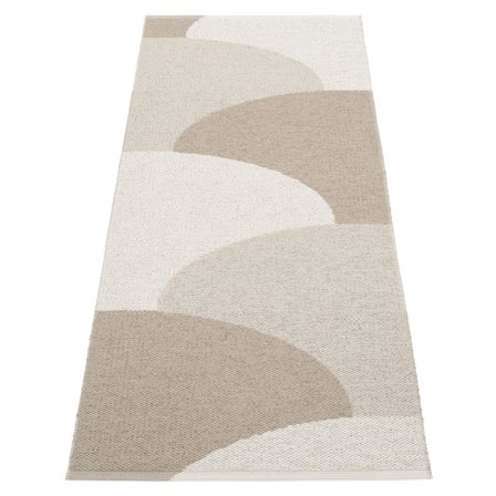 Pappelina Hill Tæppe 70x180 cm, dark linen/linen/fossil grey - Dark LinenGrå | KitchenOne