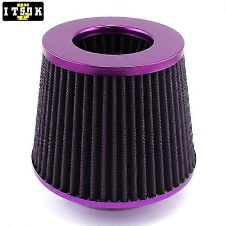 Violetti Ilmansuodatin 3" 76mm Universaali JDM Racing Kartiosuodatin Suorituskyky Korkea Virtaus Kapeneva Uusi Väri Filtro Aria Cold