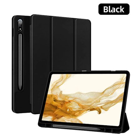 Fodral för Samsung Galaxy Tab, för Tab S8 Ultra 14.6 S8 Plus S7 Plus S7 FE 12.4 S7 S8 11 S6 Lite 10.4 med pennhållare, surfplatta