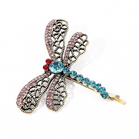Dragonfly Hair Clip Crystal Hårnål Damhuvudbonader