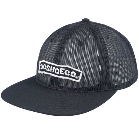 DC - Svart trucker Keps - Meshed Up Black Trucker @ Hatstore