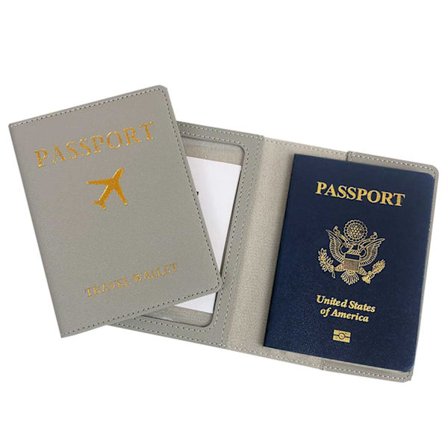 Pass Case Passpan Artificial Leather Grey