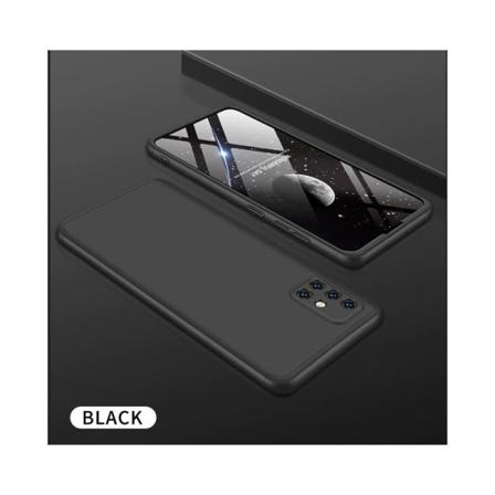 Samsung A51 360° 3in1 Fullcover Skal Inkl. Härdat Glas Svart