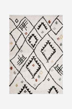 KM Home - Ryijymatto Portland - Valkoinen - Nukka- & ryijymatot - 160X230 - - Homeroom