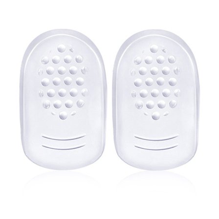 Silikone gel hælskåle, skoindlæg, stødabsorberende, støtte 1 par