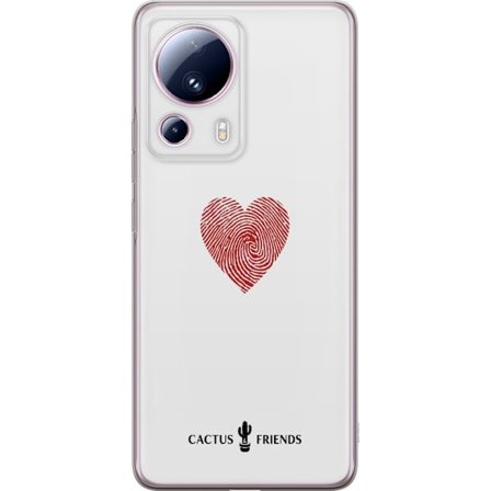 Kompatibelt Mobildeksel til Xiaomi Xiaomi 13 Lite Cactus and Friends - Fingerprint Love