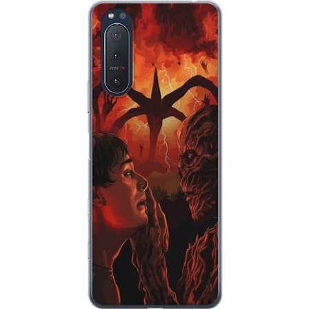 Yhteensopiva Puhelinkuori Sony Xperia 5 II Satumaista moskeijaa pastelliväreillä, roikkuvilla lyhdyillä, tähdillä ja puolikuulla pilvien joukossa