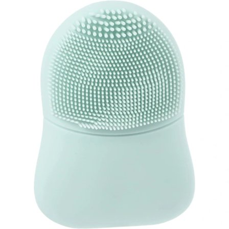 Eksfolierende og masserende silikonrensebørste for rensing, praktisk og elegant verktøy for naturlig hudpleie Grønn