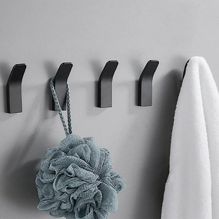 5 kpl itseliimautuvia koukkuja kylpyhuoneen seinäkoukkuja, ruostumattomia ja vedenpitäviä pyyhekoukkuja liimalla kylpytakille, takille, pyyhkeelle, 