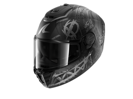 Umpikypärä Shark RS Carbon Shiever Antrasiitti/Hopea XXL