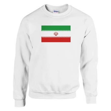Sweatshirt - PIXELFORMA - Irans flag - Lange ærmer - Klassisk krave - Unisex