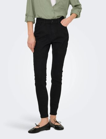 JDY Jdymoon Hw Skinny Jeans Black Dnm Noos - Black - L x 34