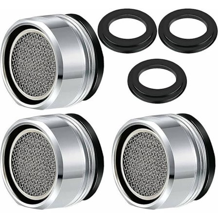 3-delad kranluftartillbehör filterdiffusor kranfilter med packning för kök och badrum