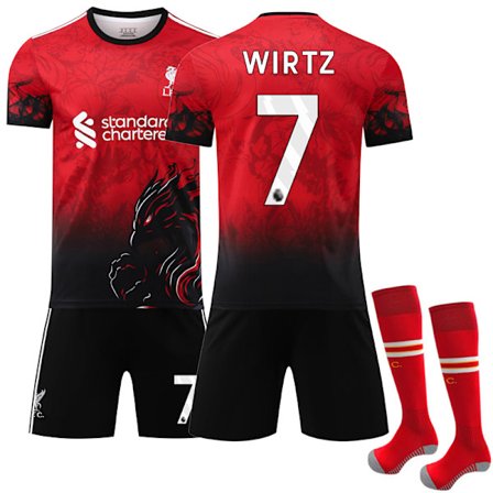 2025-2026 Liverpool Hemma Erikoisversio Lasten Jalkapallopaita Setti Nro.7 Wirtz_yu